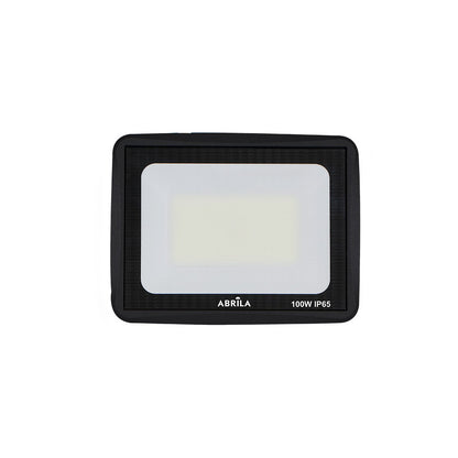Proyector Zircon fabricado en aluminio color negro, ideal para exteriores