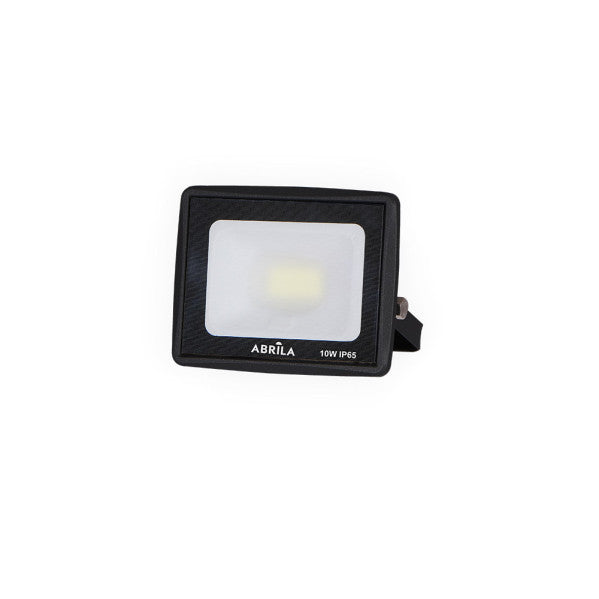 Proyector LED Zircon 10W 6500K Negro Fabrilamp, vista frontal.