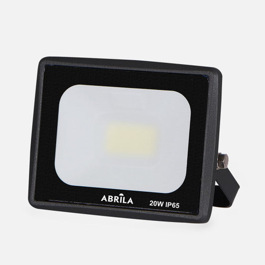 Proyector LED Exterior Zircon 20W Blanco Frío Negro Fabrilamp - vista principal | Fabrilamp / Abrila