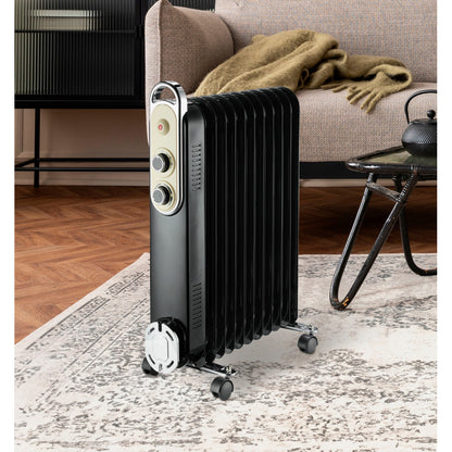 Radiador Amarantus fabricado en Metal color Negro/Beis, ideal para calentar tu hogar.