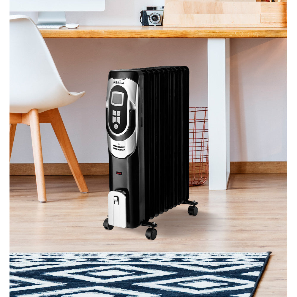 Radiador de aceite con termostato regulable y temporizador 24h