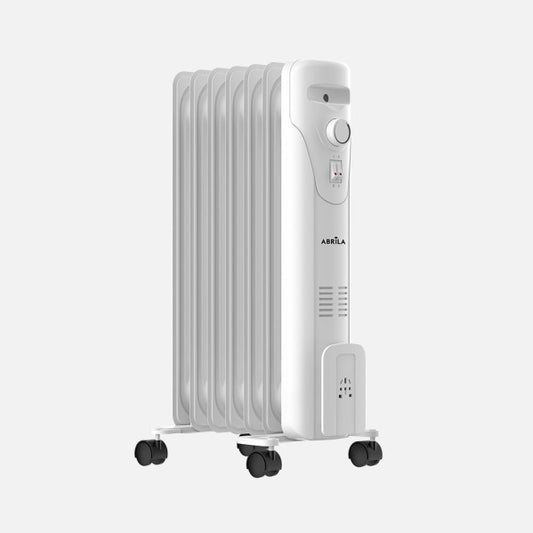 Radiador de Aceite Duncan 1500W Blanco 7 Elementos Fabrilamp - Vista frontal principal en fondo blanco | LuzGurú