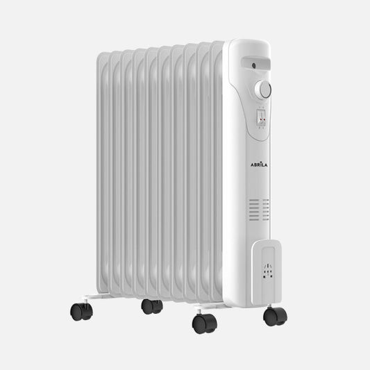 Radiador de Aceite Duncan 2500W Blanco 11 Elementos Fabrilamp - Vista frontal principal en fondo blanco | LuzGurú
