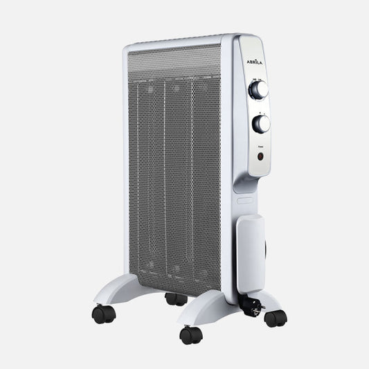 Radiador de Mica Eléctrico Abrigo 1500W Blanco y Plata Fabrilamp - vista principal | Fabrilamp / Abrila