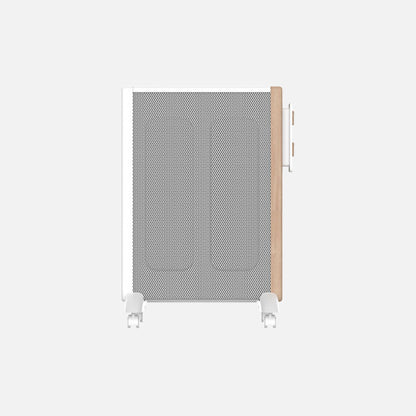 Radiador de Mica Eléctrico Badin 1500W Blanco y Madera Fabrilamp - imagen 3 | Fabrilamp / Abrila