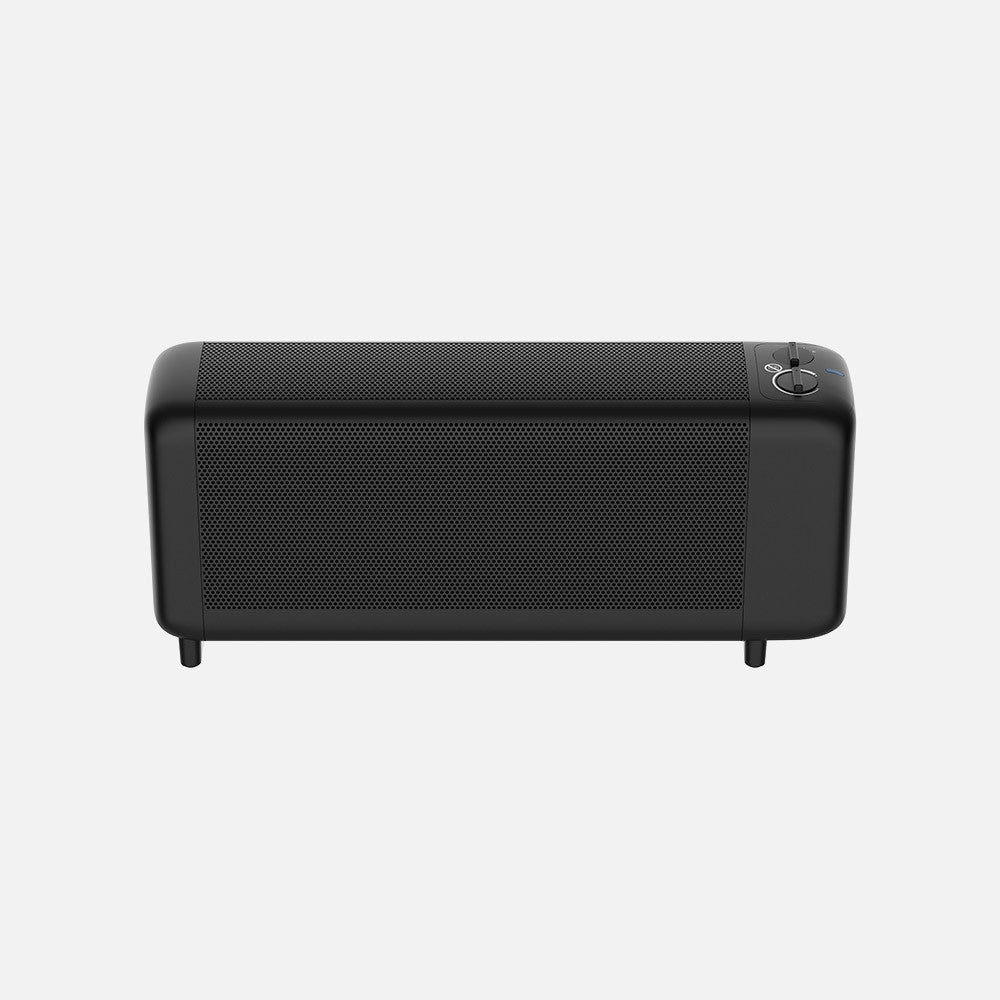 Radiador de mica Pinsapo fabricado en metal color negro con termostato regulable