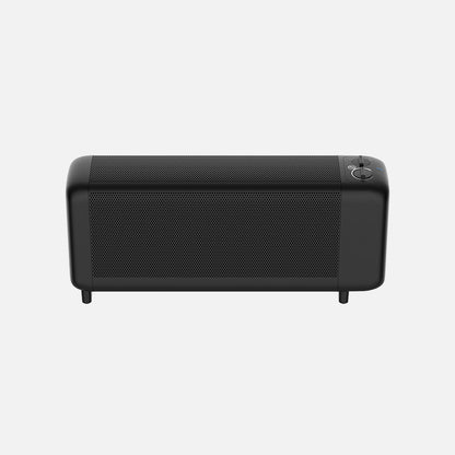 Radiador de mica Pinsapo fabricado en metal color negro con termostato regulable