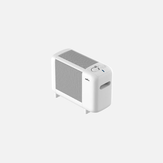 Radiador de Mica Pinsapo 600 W Blanco Portátil Fabrilamp - Vista frontal principal en fondo blanco | LuzGurú