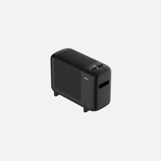 Radiador de Mica Pinsapo 600W Negro Portátil Fabrilamp - Vista frontal principal en fondo blanco | LuzGurú