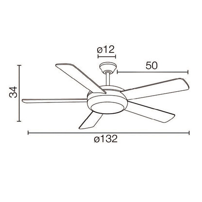 Ventilador de Techo – vista 4 · Ref. 85-368-05-100