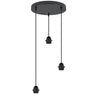 AJP Alemar 60297 - Lámpara de Techo Redondo Larrue Negra - luzguru.com