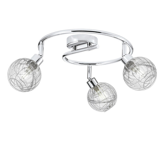 AJP / Alemar 10178 - Foco Redondo ROLO Cromo 3 Luces - luzguru.com