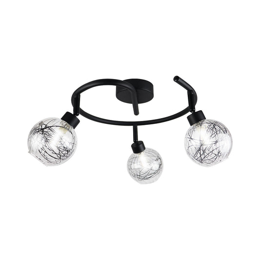 AJP / Alemar 11321 - Foco Redondo ROLO Negro 3 Luces G9 - luzguru.com