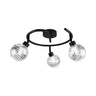 AJP / Alemar 11321 - Foco Redondo ROLO Negro 3 Luces G9 - luzguru.com