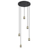 AJP / Alemar 60271 - Colgante Redondo Barolo Negro-Cuero - luzguru.com