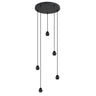 AJP / Alemar 60299 - Lámpara de techo redonda Larrue negra - luzguru.com