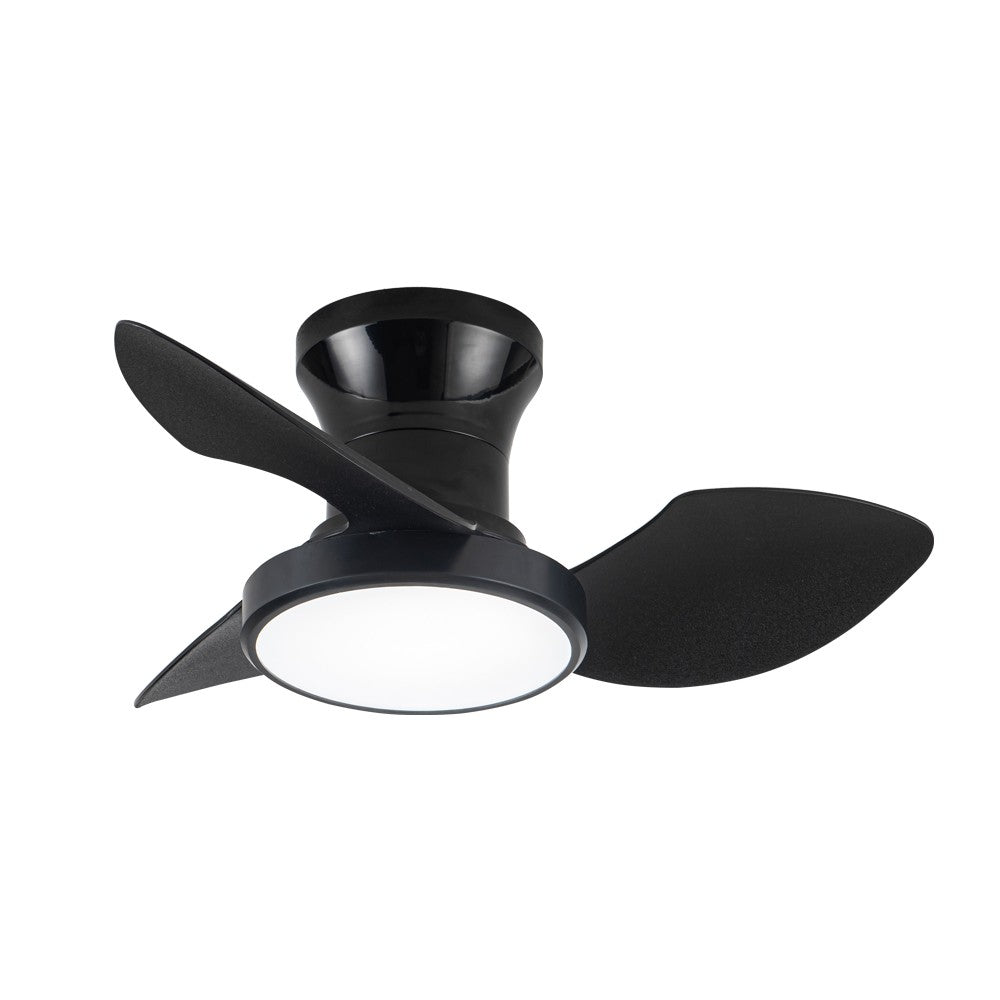 Ventilador de Techo con Luz LED Reel Negro 66 cm CristalRecord - vista principal | CristalRecord