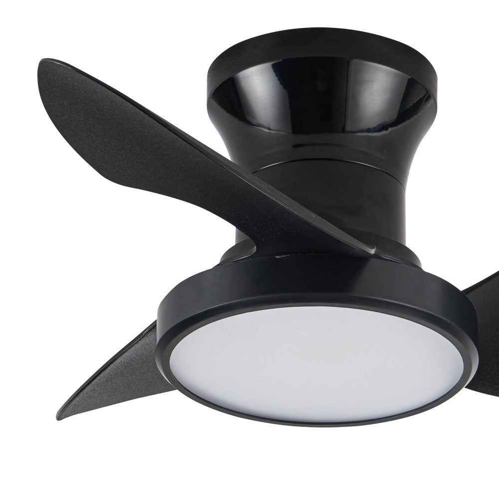Ventilador de Techo con Luz LED Reel Negro 66 cm CristalRecord - imagen 3 | CristalRecord