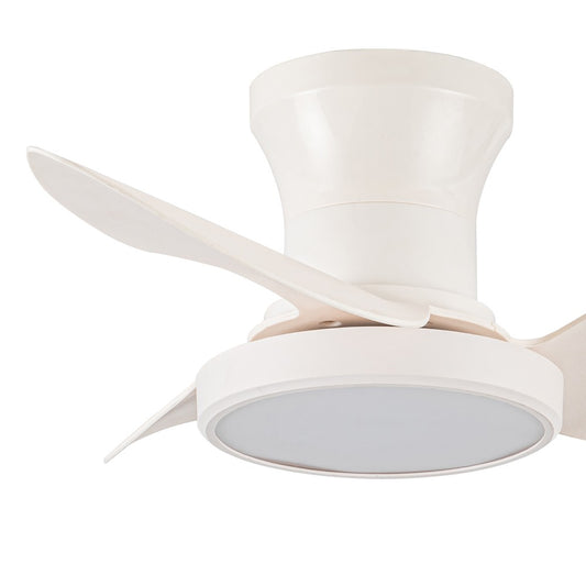 Ventilador de Techo con Luz LED Reel 66 cm Blanco Dimable CristalRecord - imagen 2 | CristalRecord