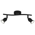 Regleta LED 2 luces AJP / Alemar - Colección Bala - Negra - luzguru.com