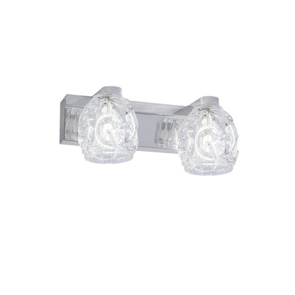 Medidas Regleta Portia Cromada AJP/Alemar Ref. 10783 - 2x40W G9 - LuzGuru.com
