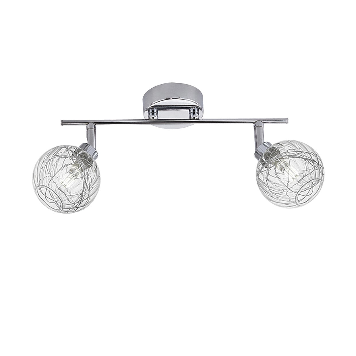 AJP / Alemar 10176 - Regleta ROLO Cromo 2 Luces G9 - luzguru.com
