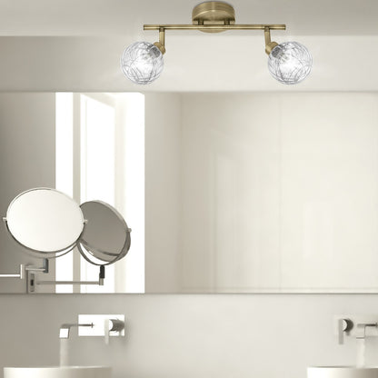 Medidas Regleta ROLO Cuero 2 Luces AJP/Alemar Ref. 10292 - LuzGuru
