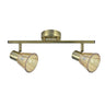 Regleta Cooper 2 Focos Cuero Fabrilamp / Abrila 142192014