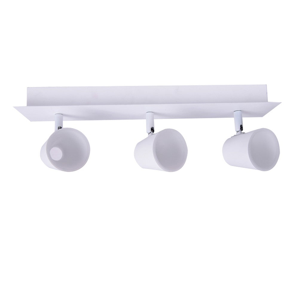 Regleta LED Blanca CristalRecord ICE con 3 focos, ref. 43-613-01-000