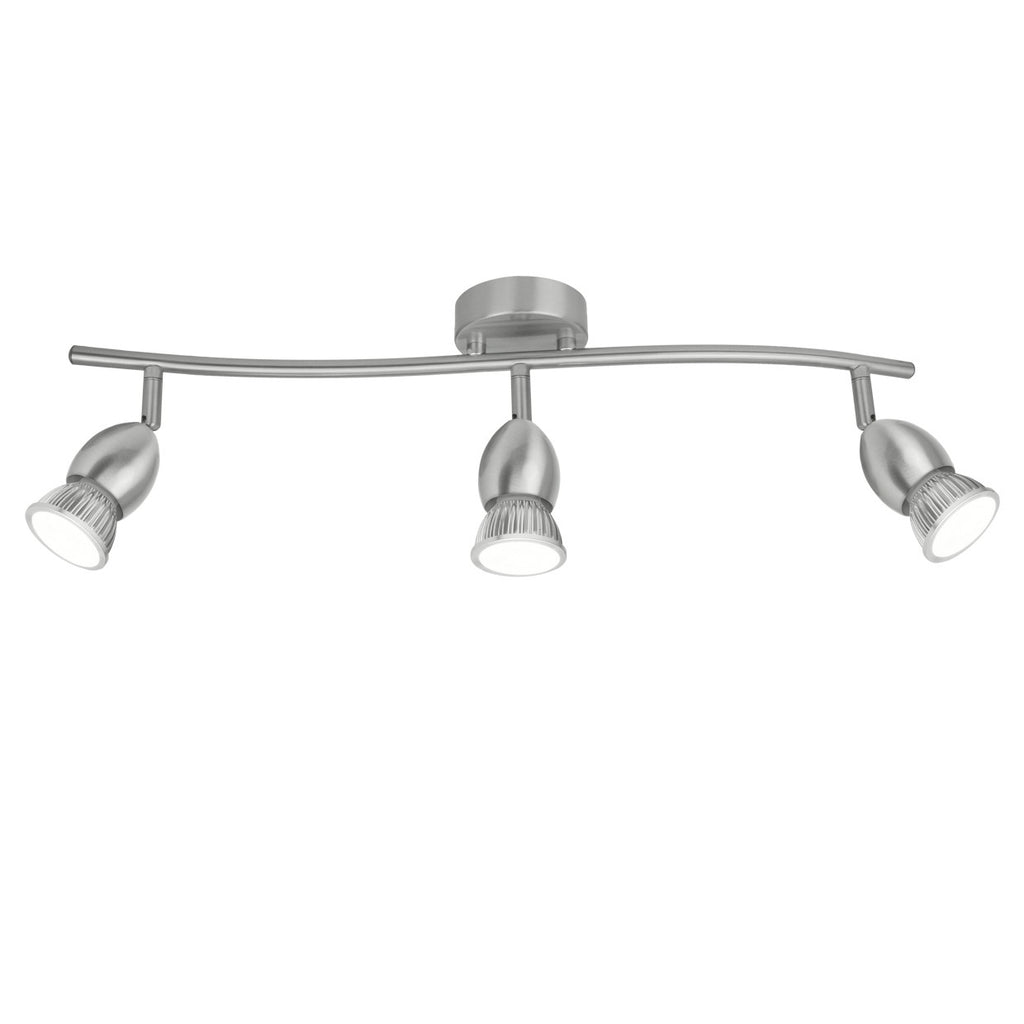 AJP / Alemar Regleta 3 Luces Bala Níquel Satinado 10421 - luzguru.com