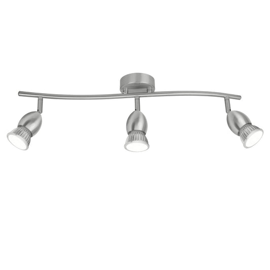 AJP / Alemar Regleta 3 Luces Bala Níquel Satinado 10421 - luzguru.com