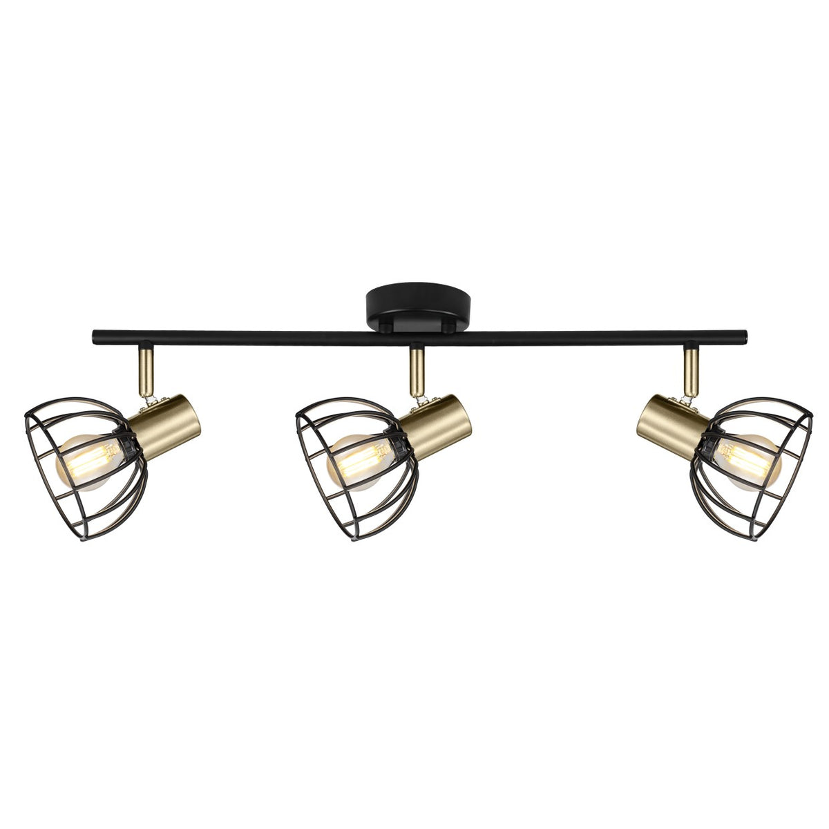 Regleta 3L Bermeo Negra Mate 3 x 40W E-14 - AJP / Alemar - 60457 - luzguru.com