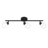 Regleta 3 Luces Opal Negra Mate AJP/Alemar 11119 - luzguru.com