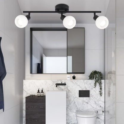 Medidas Regleta 3 Luces Opal Negra Mate AJP/Alemar Ref. 11119 - luzguru.com
