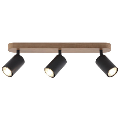 Regleta 3 Luces Pireo Negra - AJP / Alemar - 11143 - luzguru.com