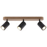 Regleta 3 Luces Pireo Negra - AJP / Alemar - 11143 - luzguru.com