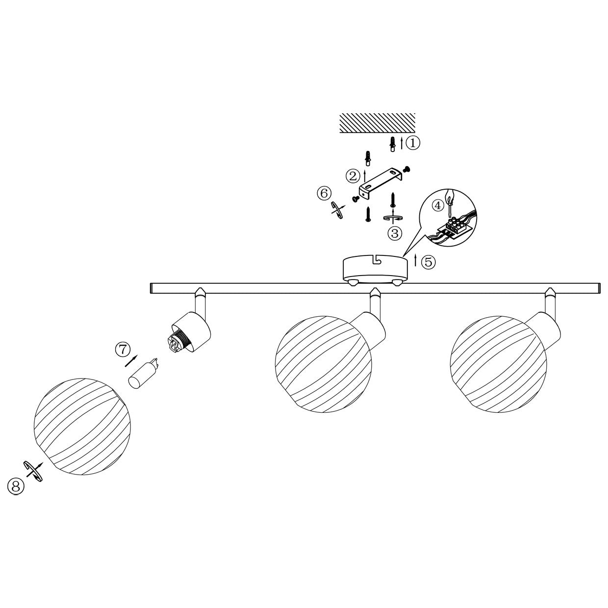 Regleta 3 luces ROLO cromada AJP/Alemar (Ref. 10177): medidas detalladas. Ilumina tu espacio con estilo y eficiencia.  Compra ahora en luzguru.com
