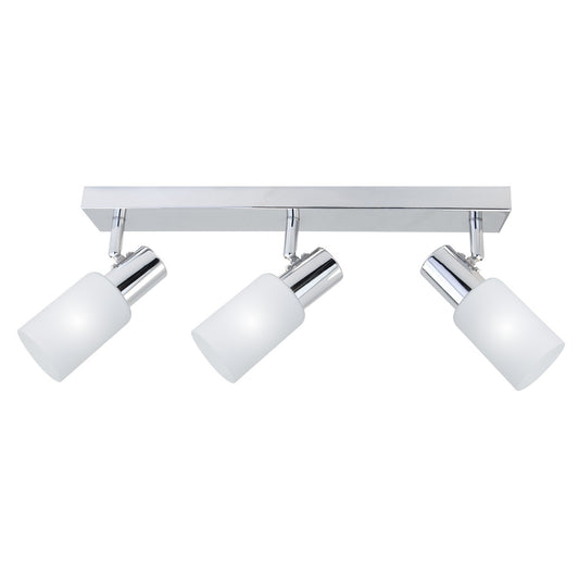 Regleta de Techo Samba 3 Luces Cromo y Cristal Opal Alemar - vista principal | AJP / Alemar