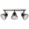 Regleta 3 luces UTRECH Negra AJP/Alemar - 11127 - luzguru.com