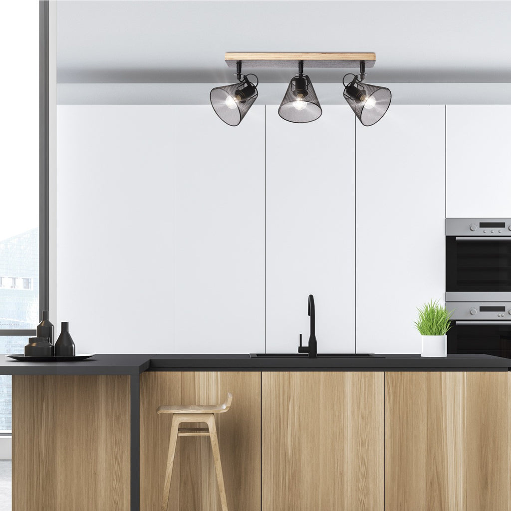 Regleta 3 luces AJP/Alemar UTRECH (Ref. 11127) - Medidas: [Insertar medidas aquí].  Luzguru.com
