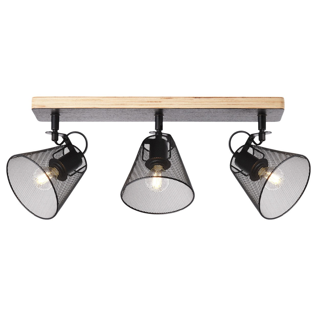 Medidas Regleta 3 Luces Negra AJP/Alemar UTRECH (Ref. 11127) - luzguru.com
