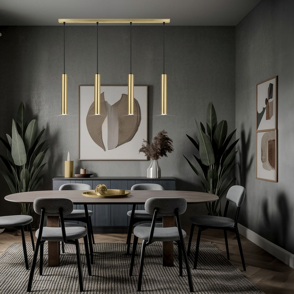 Medidas Regleta 4 Luces Antiá Latón AJP/Alemar Ref. 11747 - luzguru.com
