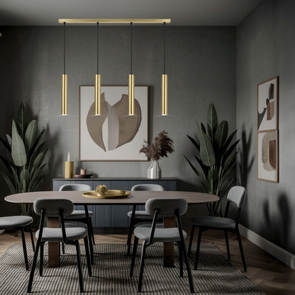 Medidas Regleta 4 Luces Antiá Latón AJP/Alemar Ref. 11747 - luzguru.com
