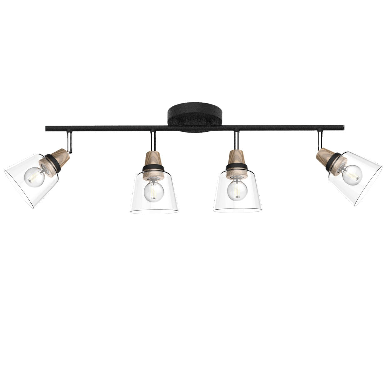 Regleta 4L Indigo Negra-Madera AJP / Alemar 11044 - luzguru.com