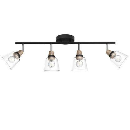 Regleta 4L Indigo Negra-Madera AJP / Alemar 11044 - luzguru.com