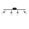 Regleta 4L Indigo Negra-Madera AJP / Alemar 11044 - luzguru.com