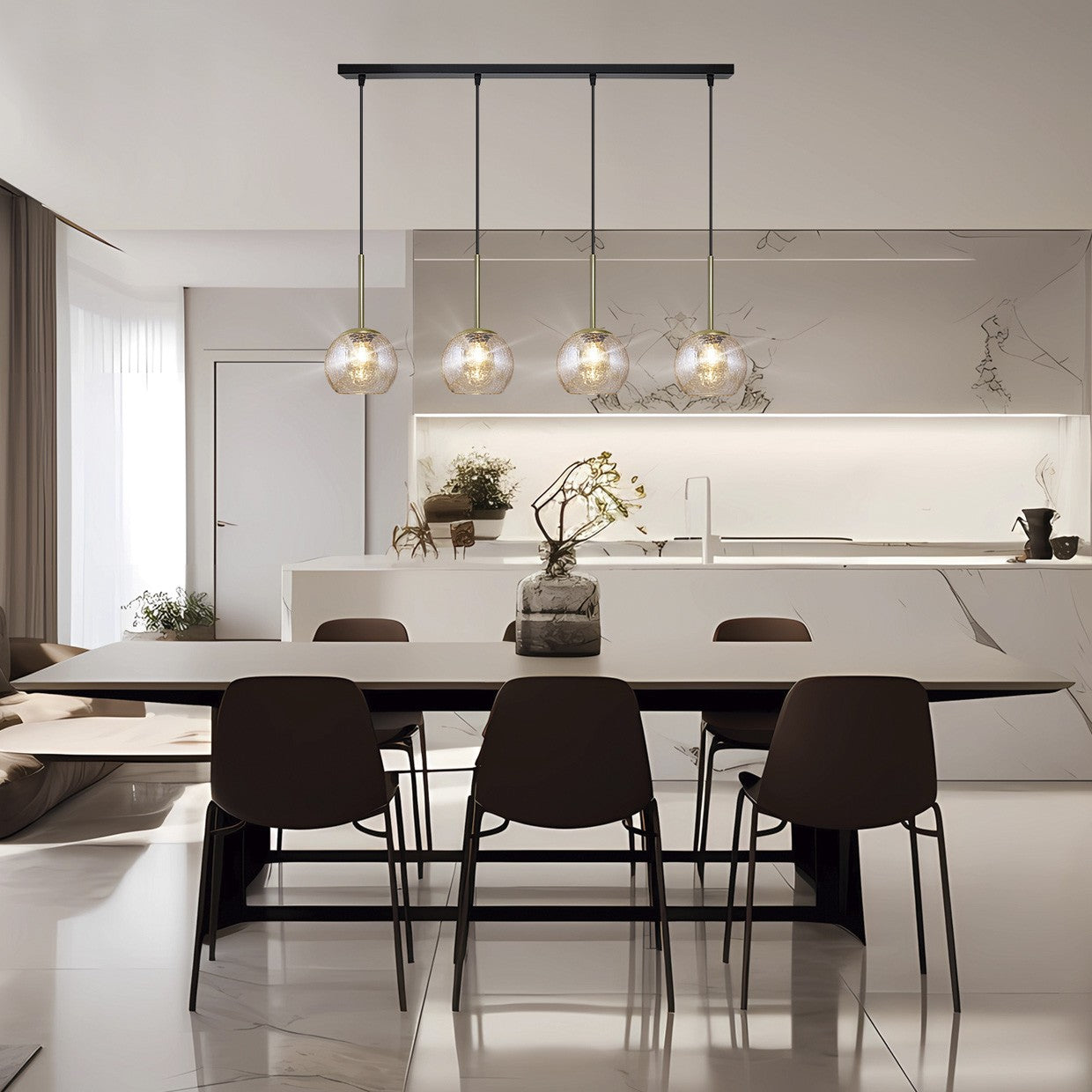 Medidas Regleta 4 Luces Cacela AJP Alemar 11743 - LuzGuru.com
