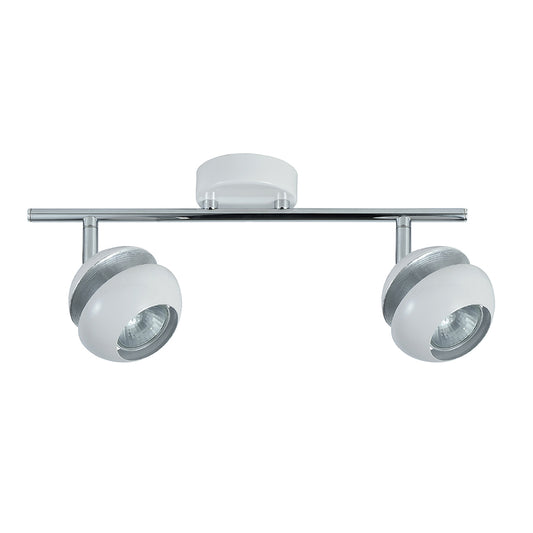 Regleta Focos Beethoven Blanco y Plata Fabrilamp / Abrila 142092001