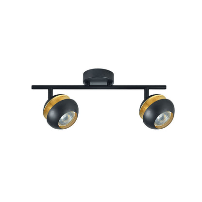 Regleta Beethoven Foco Negro y Oro Fabrilamp / Abrila - Ref. 142092009
