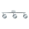 Regleta Beethoven Focos Orientables Blanco Plata Fabrilamp / Abrila 142093001